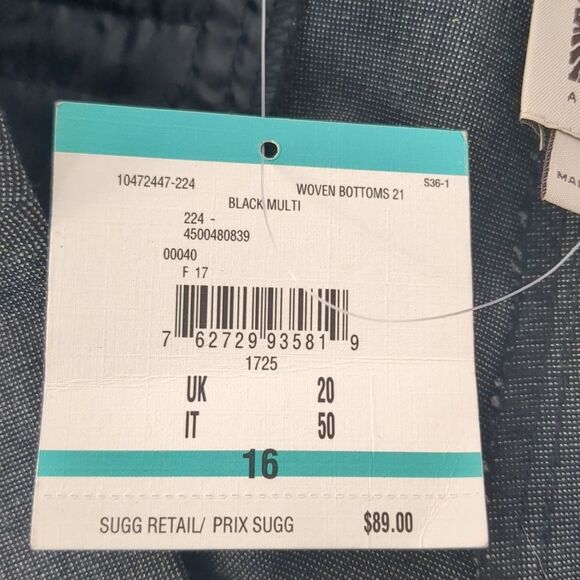 Anne Klein Woven Wide Leg Business Slacks Women's Plus Size 16 - Picture 11 of 12